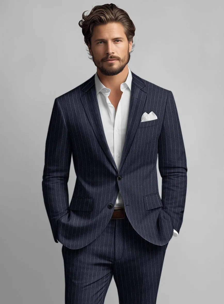 Solbiati Regal Blue Stripe Linen Jacket